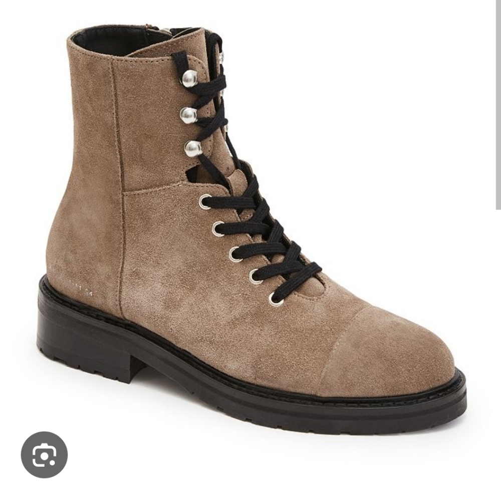 All Saints Dusty suede leather combat boots 11